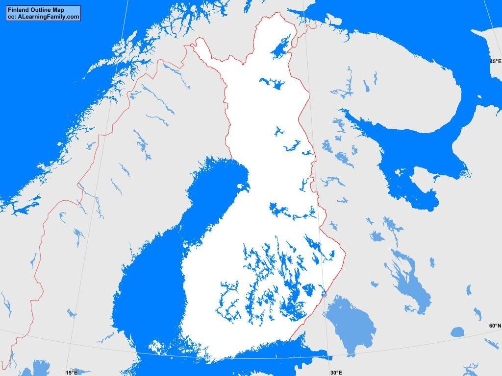 Harta e Finlandës përshkruajë