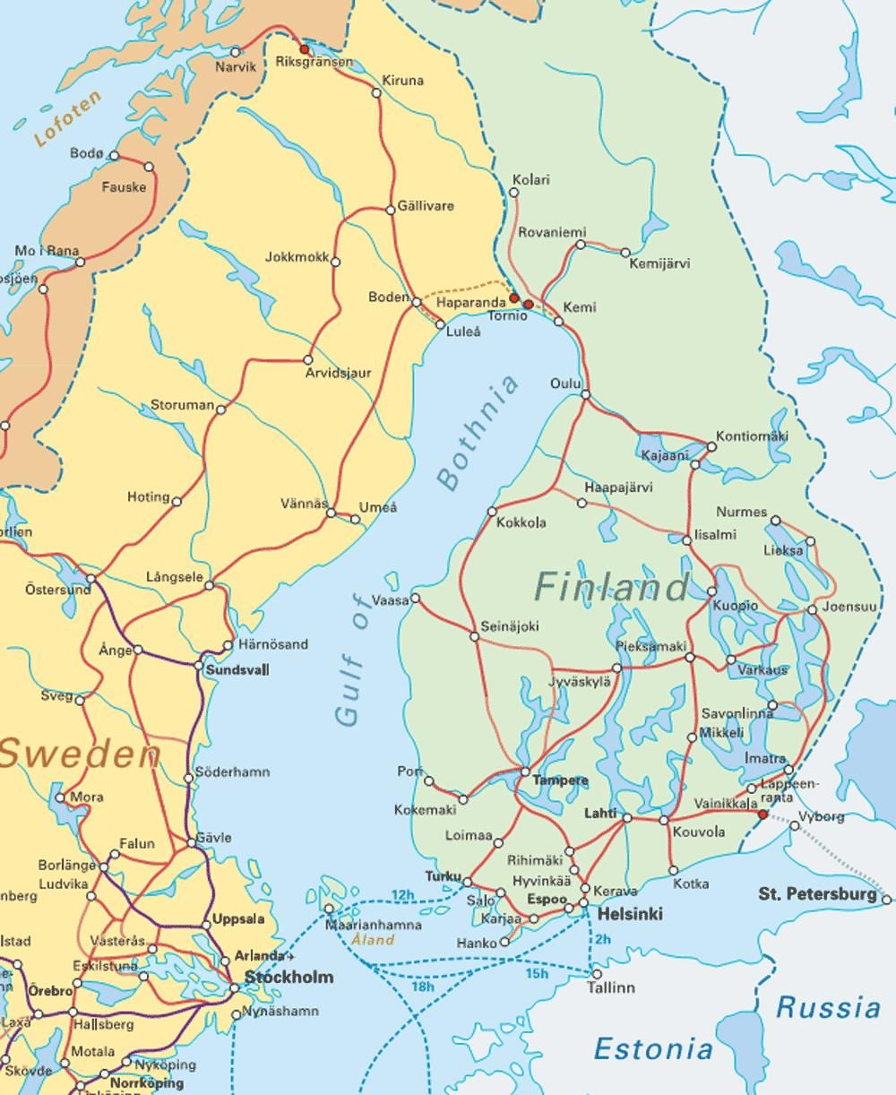 Finlanda tren hartë
