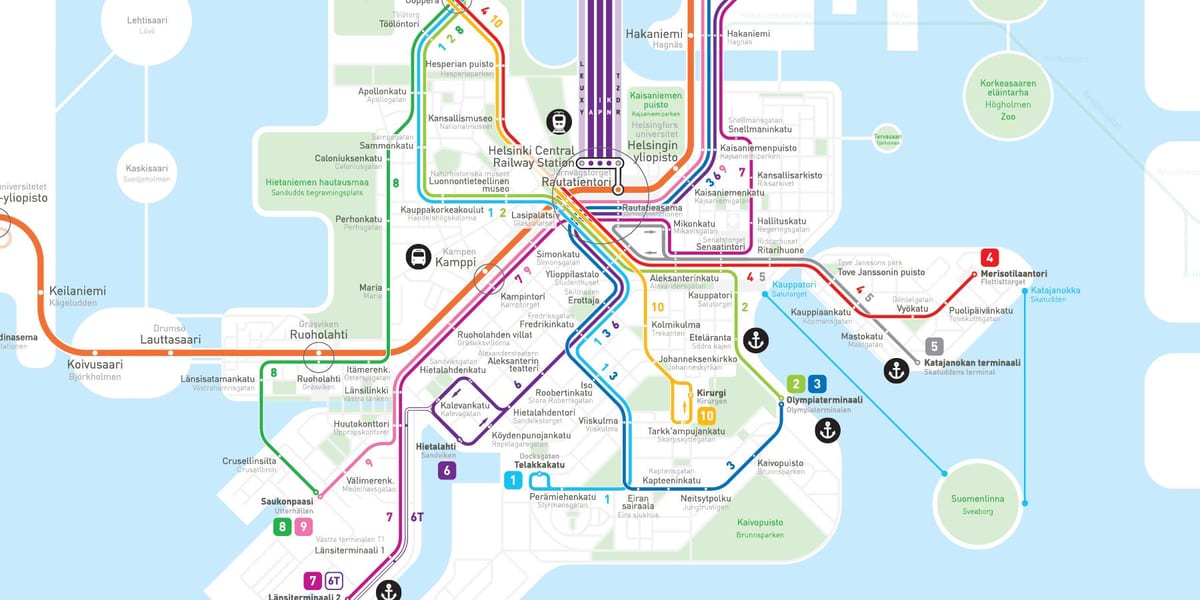 Harta e Finlandës metro