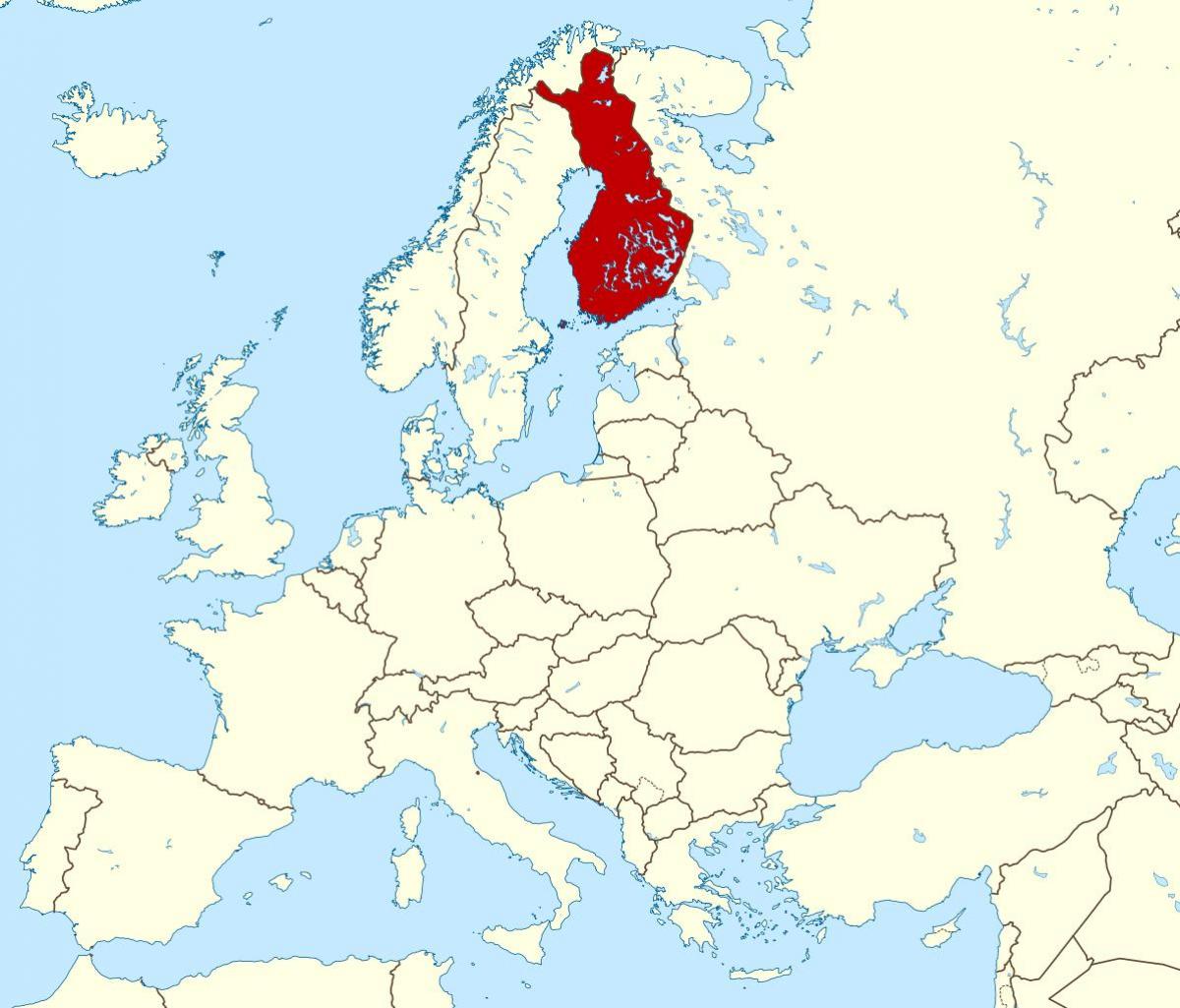 hartë të botës duke treguar Finlandë