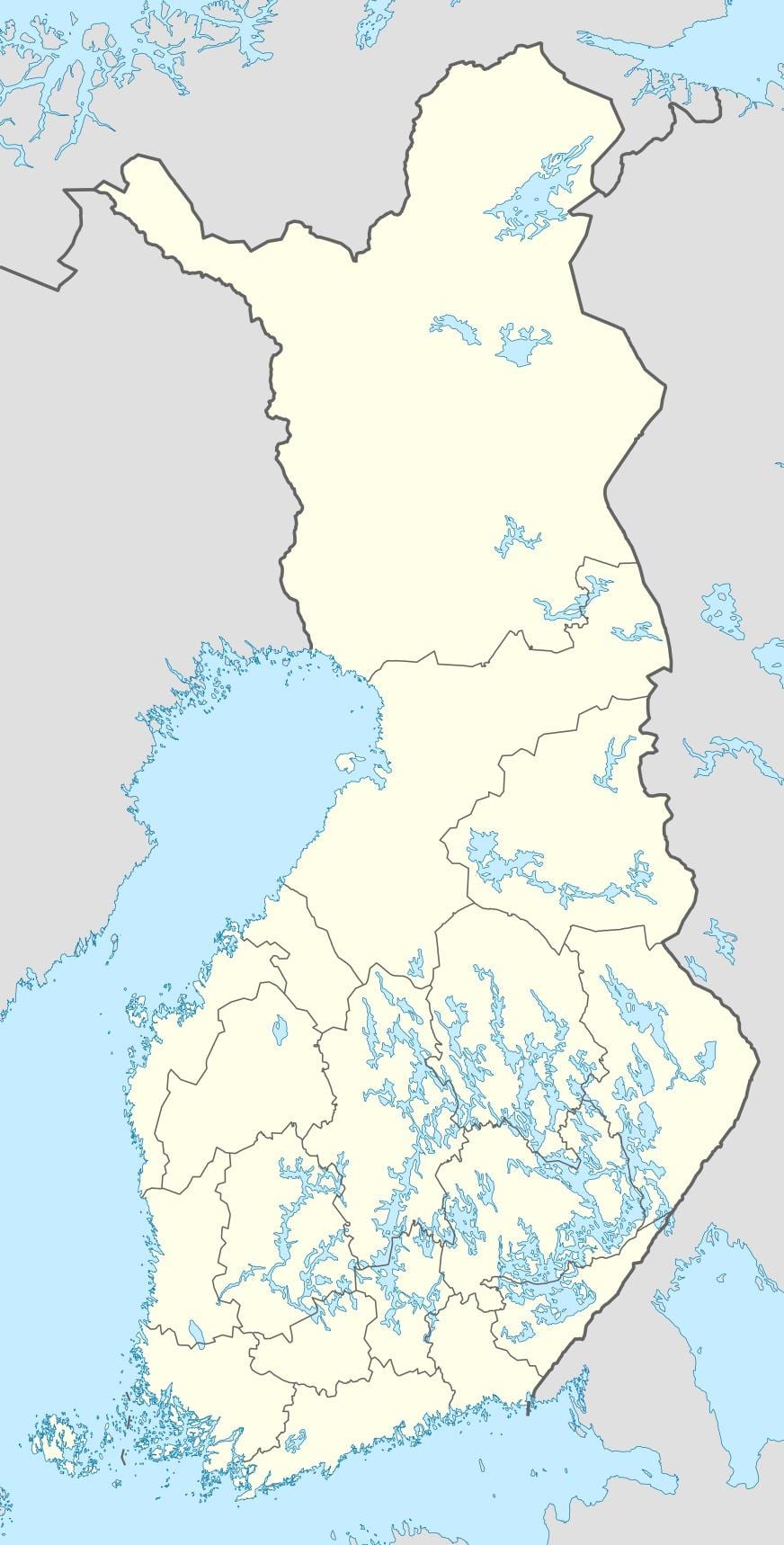 Finlanda hartë vendndodhjen e