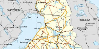 Harta e politike Finlanda