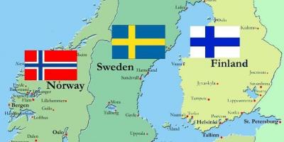 Finlanda në hartën e botës