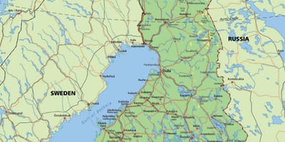 Harta e rrethit arktik Finlandë