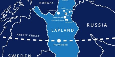 Harta e saariselka Finlandë