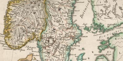 Harta e vjetër Finlandë